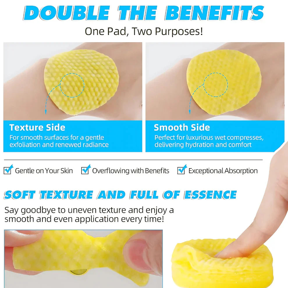 GlowWipe™ - Turmeric & Kojic Acid Cleansing Pads (Pack Of 60 Pads🔥) Limited Time Offer🔥🔥