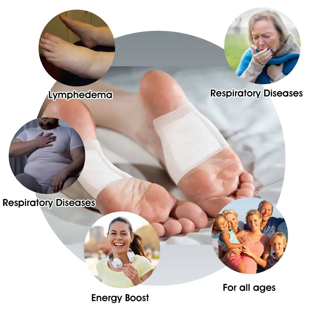 Bee Venom Lymphatic Drainage & Slimming Foot Patches 🌿👣 – Buy 1 Get 1 Free!